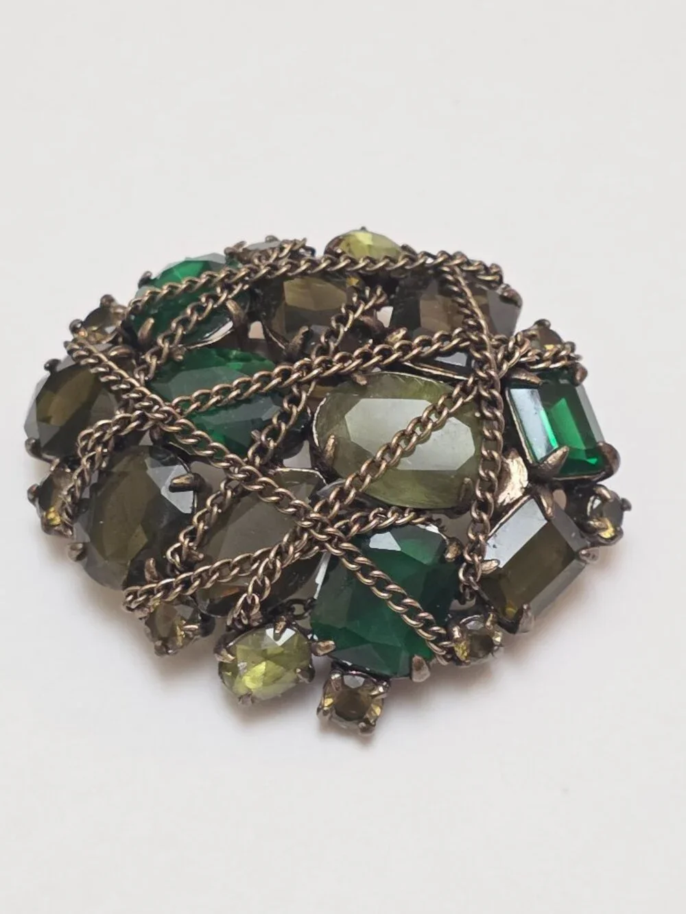 Stella & Dot After The Rain Chain Wrapped Brooch/Pendant